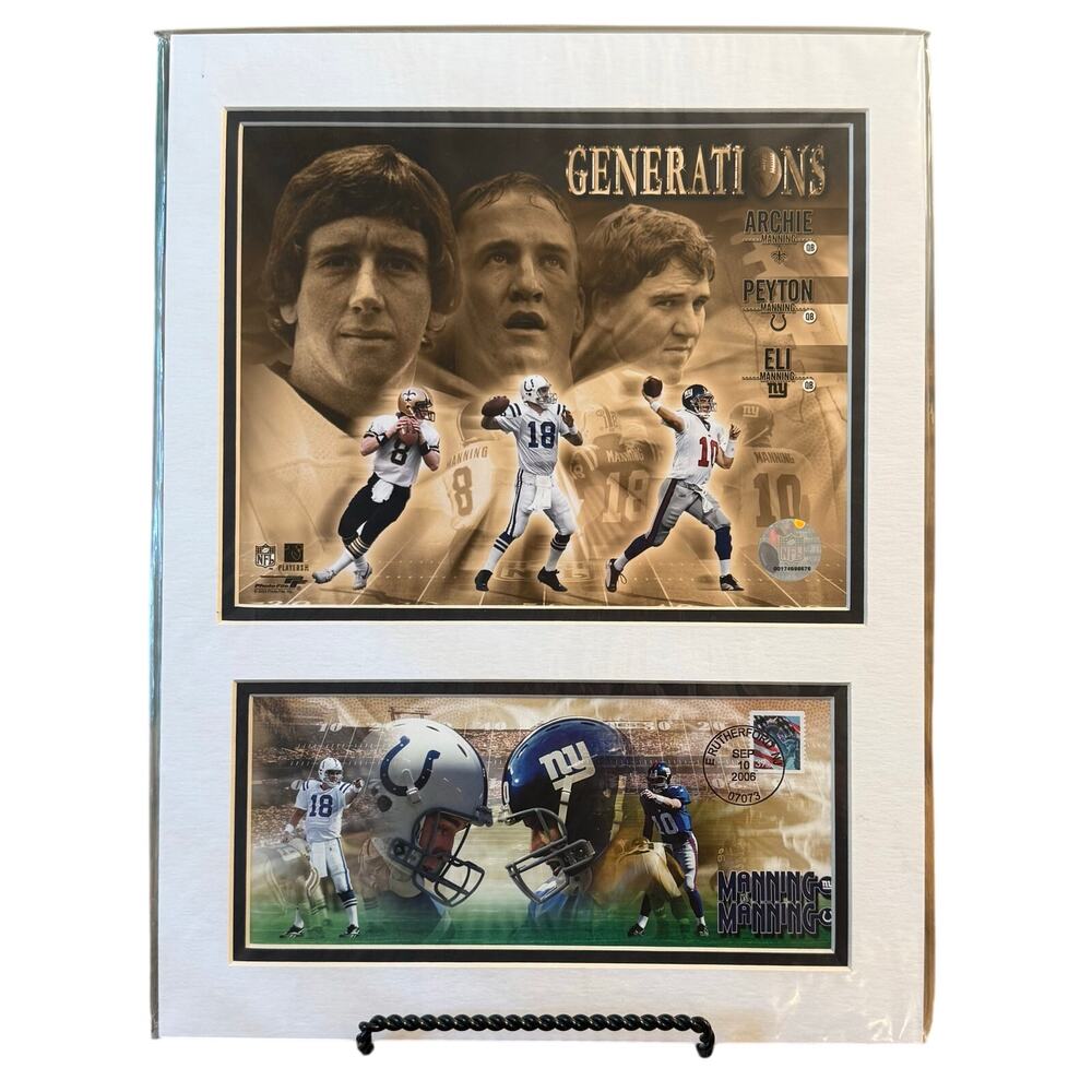 VTG USPS First Day Of Issue Stamp Photo Mat Mannings Generations Football 2006